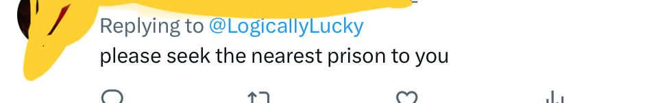 And what do you think they’ll do? They don’t just arrest people for thoughts